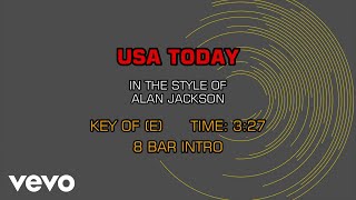 Alan Jackson - USA Today (Karaoke)