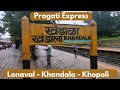 Lonavala Khopoli Ghat View By Pragati Express | Travfoodie