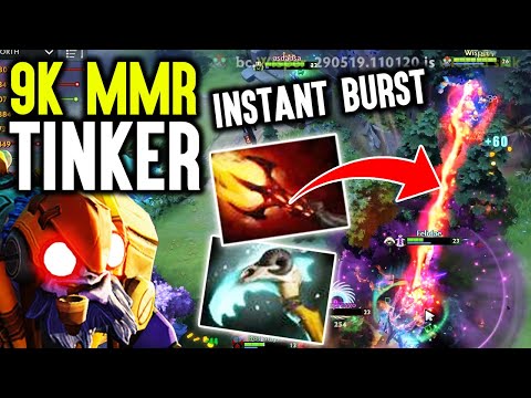 The Hands Of 9k MMR - WTF Crazy Instant Burst Damage Whisper Tinker | No Mercy Dota 2