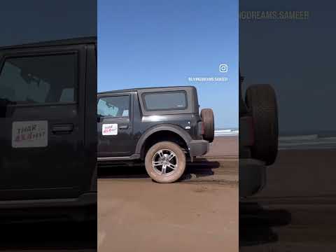 Just Beaching!!! #jeeplife #jeep #mahindra #mahindrathar #thar