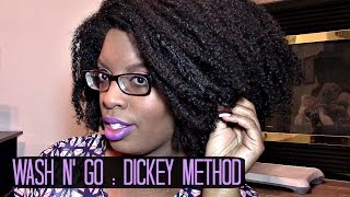 Natural Hair | Wash n&#39; Go using : The Dickey Method