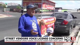 Las Vegas street vendors voice license concerns