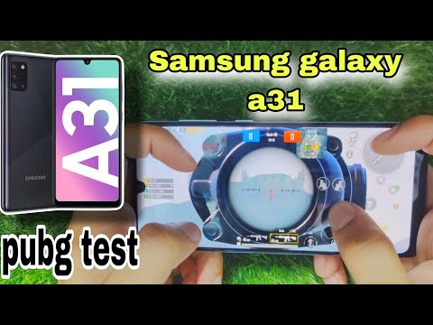 Samsung galaxy A31 pubg mobile  test  2024 with FPS Data Graphic setting heating & 5000 mah battery
