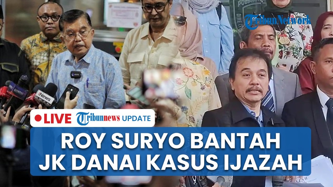 LIVE: Roy Suryo Bantah Terima Rp 5 M dari JK untuk Kasus Ijazah Jokowi, Dukung Laporkan Rismon