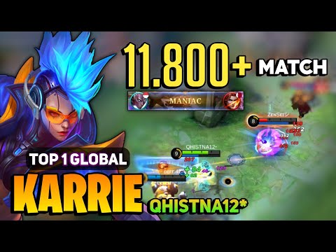 MANIAC! Karrie Goldlane Build [ Top 1 Global Karrie Best Build ] By QHISTNA12* - Mobile Legends