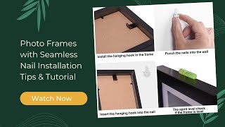 How to Hang Photo Frames | Seamless Nails | Amazon | Installation Tips