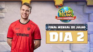 FINAL MENSAL DA QUALIFICATÓRIA DE JULHO - DIA 2 | MUNDIAL DE CLASH OF CLANS 2026 #clashworlds ​