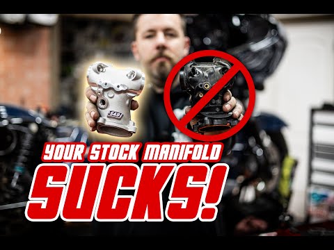Upgrade Your (JUNK) Plastic Stock Manifold! S&S 55mm Manifold Install - Milwaukee 8 Touring