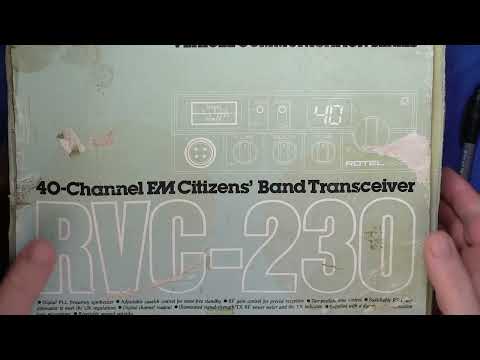 Rotel RVC230 CB27/81 UK FM CB radio - service alignment