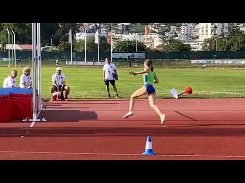 Ela Velepec (SLO) 168 cm (SLO) 168 cm High Jump U18 6. Place Balkan U18 Championships Bar 2022