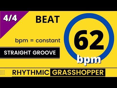 beat trainer | 62 bpm | constant | standard groove
