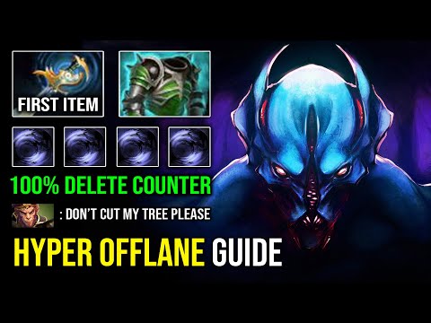 How to Play Offlane Nightstalker in 7.32e Against Hard Counter with Echo Sabre Hit Like a Truck DotA