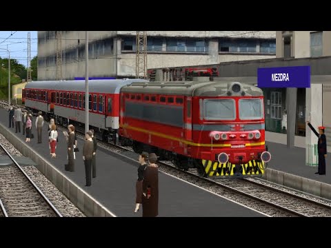Trainz 12: Lakatnik - Mezdra with passenger train and locomotive 44 099