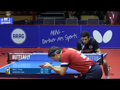 Timo Boll vs Can Akkuzu | Champions League 2018/2019