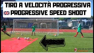 TIRO A VELOCITÀ PROGRESSIVA - ALLENAMENTO PORTIERI- Milan Junior Camp - Lido di 