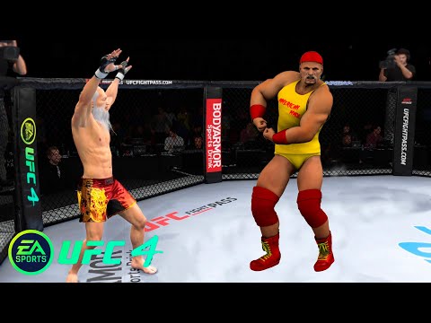 UFC4 Old Bruce Lee vs Hulk Hogan EA Sports UFC 4