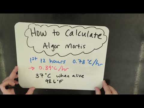 Calculating Time of Death with Algor Mortis