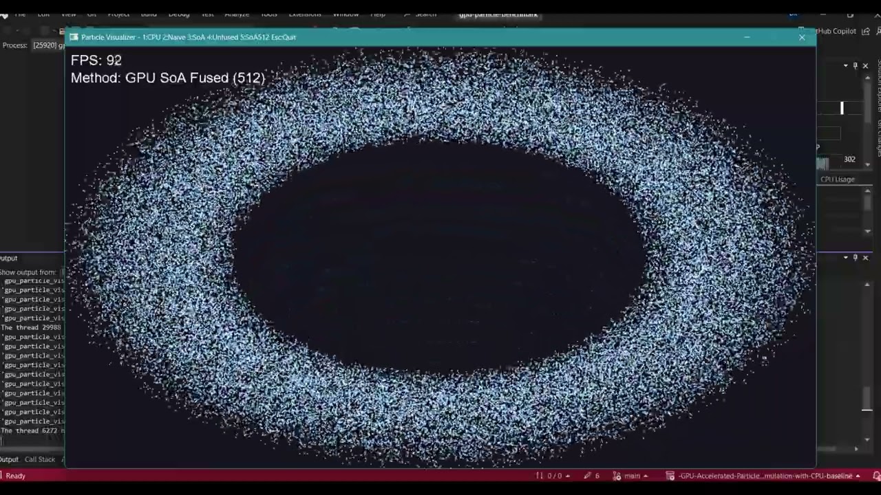GPU-Accelerated Particle Simulation: CUDA, Memory Layouts & Performance Tuning