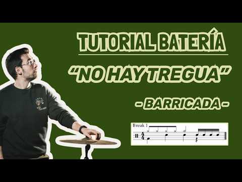 Cómo tocar NO HAY TREGUA en BATERÍA – Barricada (TUTORIAL Español)