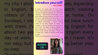 Meet Jiwoo | Self-Introduction – A2 Level English Speaking Practice #learnenglish #englishlistening
