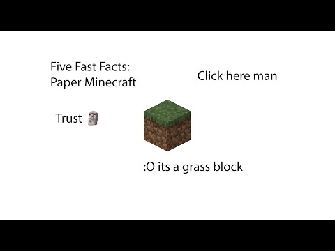 Five Fast Facts About Paper Minecraft #minecraft #griffpatch