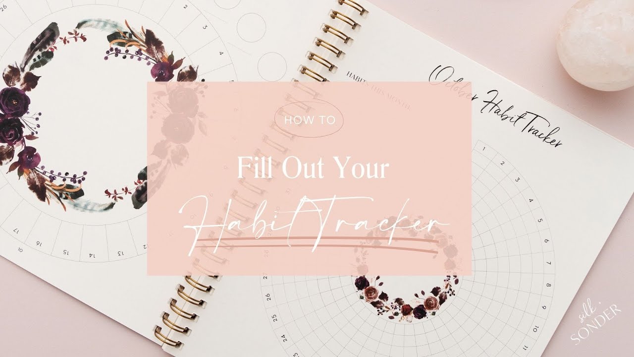 How To Fill Out Your Habit Tracker Page 💫  | With Silk + Sonder
