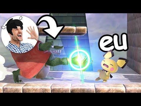 deixei meu amigo me ganhar no SMASH BROS pra deixar ele FELIZ