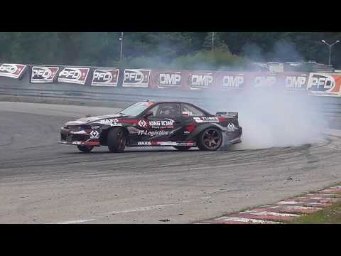 Nissan 200sx s14 4.4 V8 440KM 700Nm Driftingowe Mistrzostwa Polski 3 runda Tor Kielce
