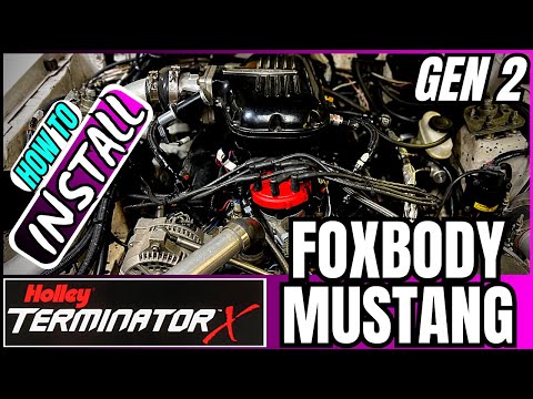 We Install HOLLEY TERMINATOR X On a TURBO 363 Stroker Fox Body Mustang