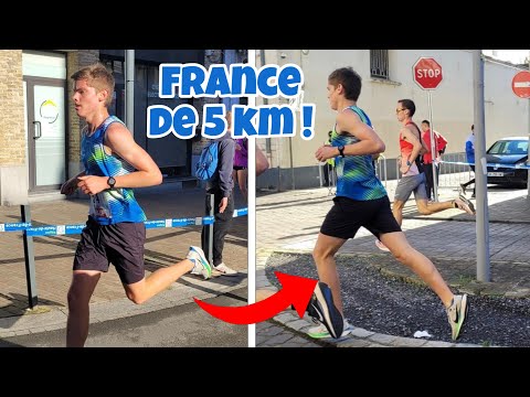 JE FAIS LES FRANCE DE 5 KM POUR LA PREMIÈRE FOIS ! (course junior : victoire de Côme Le Baron)