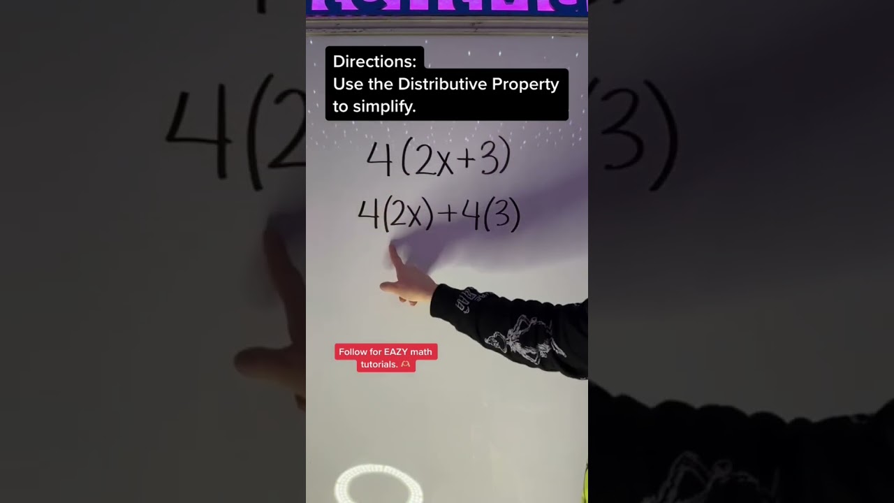 The Distributive Property #math #algebra #distributiveproperty #silentmath