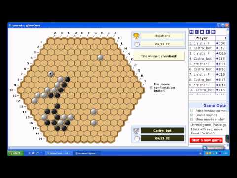 Havannah Challenge round 8 Christian Freeling - Castro 3 - 0