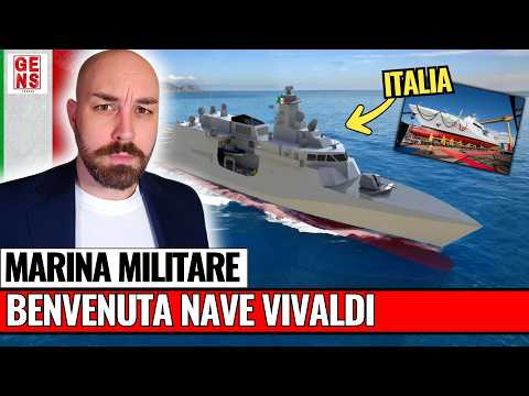 The Italian Navy's new patrol vessel, the "Vivaldi" has been launched.