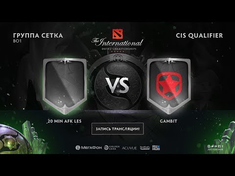 20 Min Afk Les vs Gambit, The International CIS QL [Lex, 4ce]