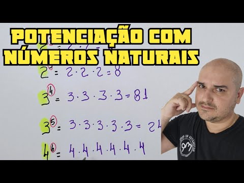 Potenciação com números naturais