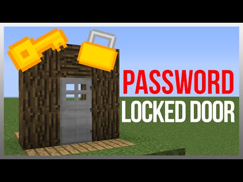 Minecraft 1.19: Redstone Tutorial - Password Locked Door v2