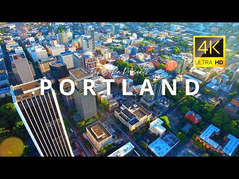 Portland, Oregon, USA 🇺🇸 in 4K ULTRA HD 60FPS Video by Drone