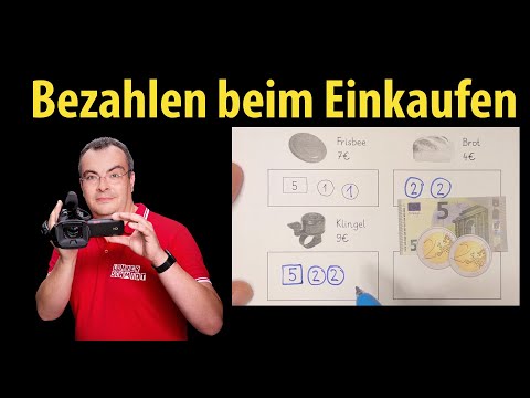 Bezahlen beim Einkaufen (nur ganze Euros) - Grundschule - Klasse 1