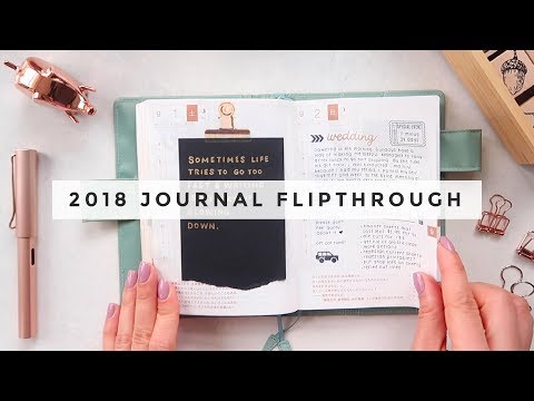 VLOGMAS · Day 14 · 2018 Hobonichi Journal Flipthrough