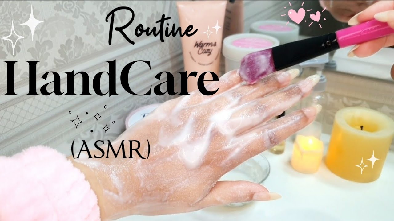 HandCare Routine as a Hand Model 🌸 PINK ASMR