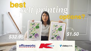 ⭐ Reviewing FIVE different ART PRINTS ⭐ Kmart, Vistaprint, Officeworks, PosterFactory, Standard