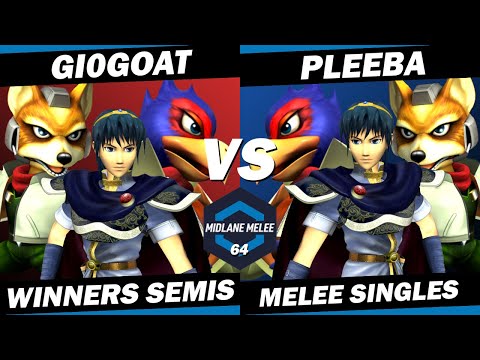 GI0GOAT vs Pleeba - Winners Semi Finals | Midlane Melee 64