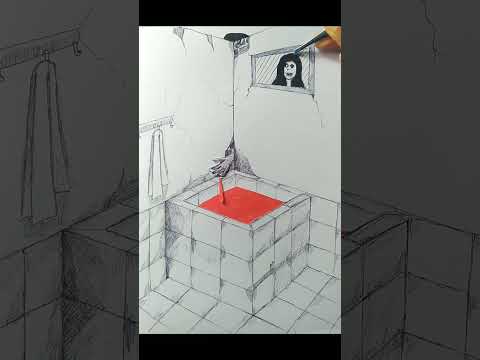 , title : 'pop up kamar mandi hantu | creepy bathroom #shorts'