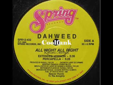 Dahweed - All Night All Right (12 inch 1989)