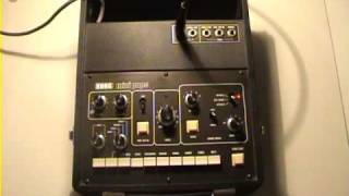 Video thumbnail for Korg mini pops SR 120 analog drum machine by Dovinia
