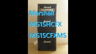 Video thumbnail for Marshall MG15HCFX（MG15CFXMS）マーシャル・マイクロスタック・ギターアンプ。レビューDEMO Review by music diy_direct