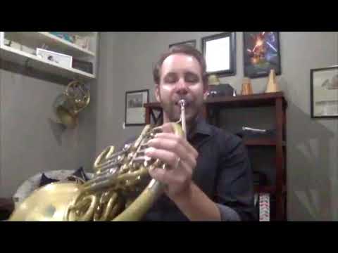 French Horn Flexibility, Gail Williams and Buzzing - Warmups with Andrew Bain - June 22