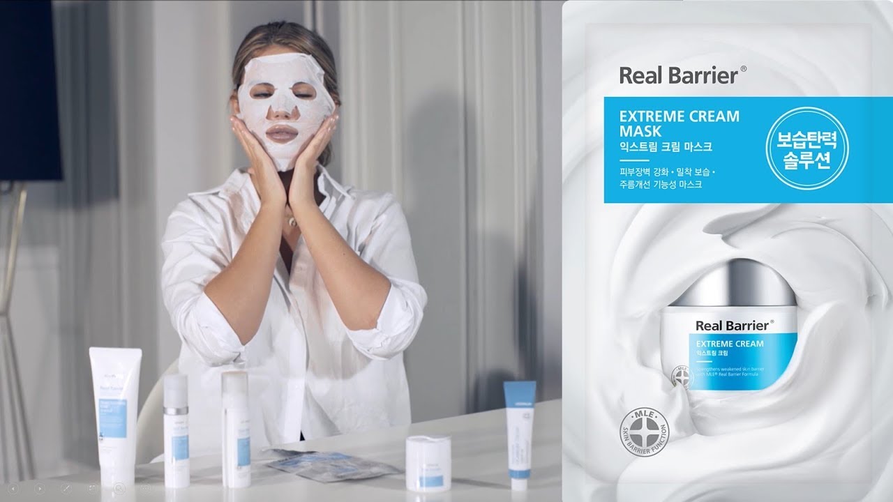 Real Barrier Extreme Cream Mask atstatomoji lakštinė kaukė 27ml 