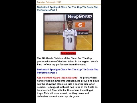 Team Durant's Ace Valentine wins Best Performer @Bballspotlight Clash for the Cup