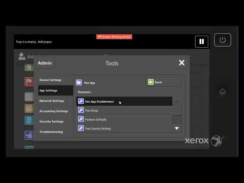 Xerox® AltaLink® B8090-Familie Aktivieren der Faxoption